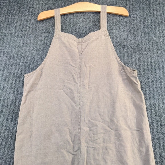 Erika Collection Women's Linen Blend Sleeveless Dress Brown Size M Pockets - Picture 3 of 11